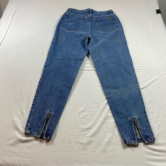 Original JeanJer Jeans Women’s Medium Cropped Denim zip ankles high rise jeans - Picture 6 of 10